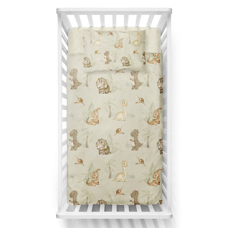 Dino palmier - Couvre-lit pour bassinette
