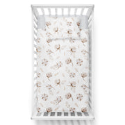 Fleurs de coton - Couvre-lit pour bassinette