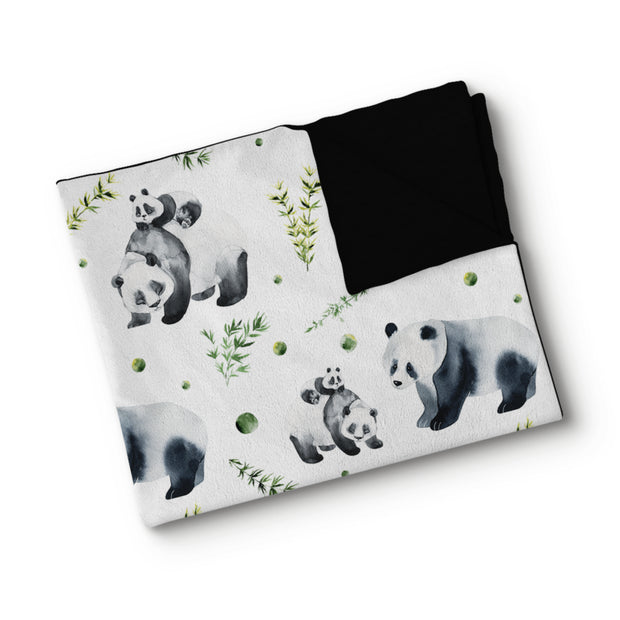 Pandas - Couverture de minky